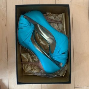 Giuseppe Zamora Design Teal Pumps Size 41